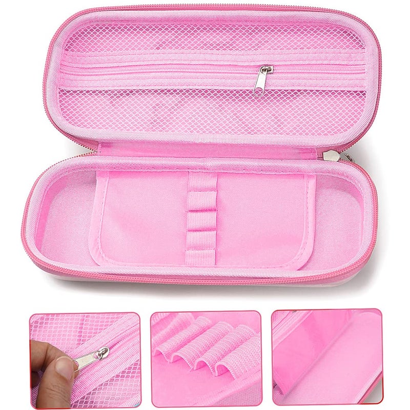 FEWOFJ 3D Rabbit Pencil Case for Kids Girls, Waterproof Pencil Box with Compartments Pen Pouch (Pink) - Image 4
